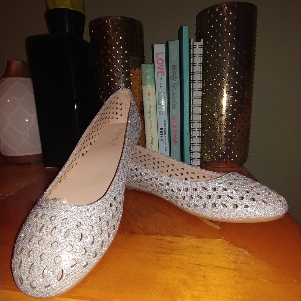 Shiny silver slide ins